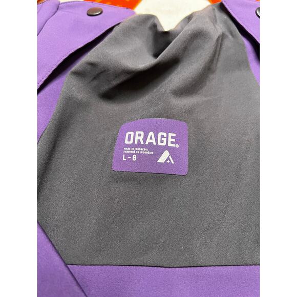 Orage Men’s Ski Snow Bib Pants Purple/Black Sz Large Waterproof Technical Shell - Picture 3 of 16